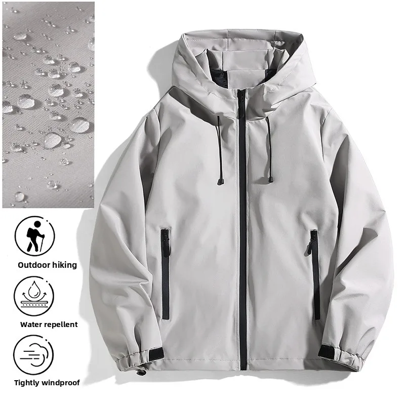 outdoor jacket for men 2026 new mountaineering coat, youth and student spring-autumn stormproof jacket and coat, jacket