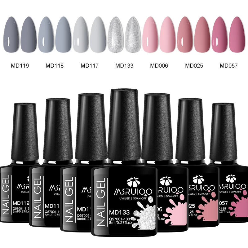 7-delige nagelgellakenset DIY Nail Art Design Alles voor decoratie Losweken UV-gel Langdurige manicure Schilderen Gel Vernis Kits