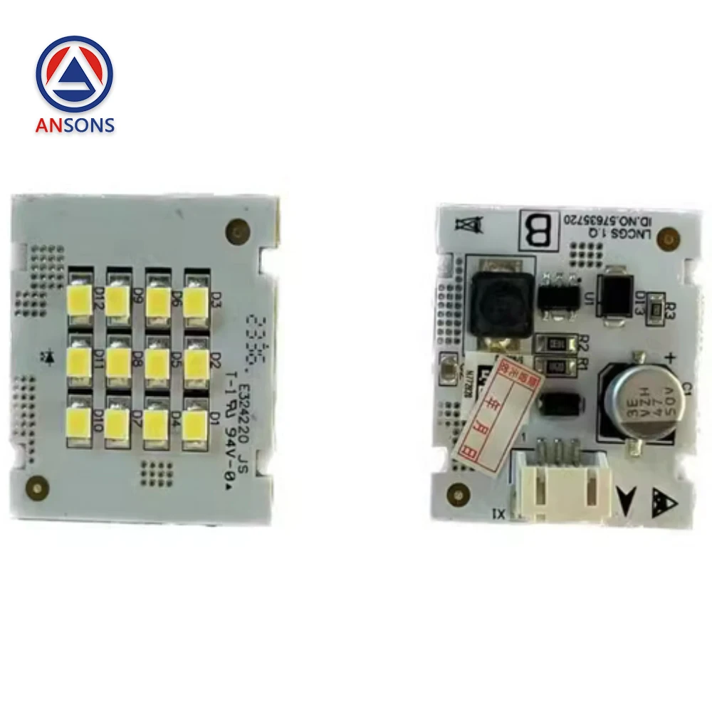 

ID.NO. 57635720 LNCGS 1.Q S**R Elevator Car Emergency Light Button Electronic PCB Board Ansons Elevator Spare Parts