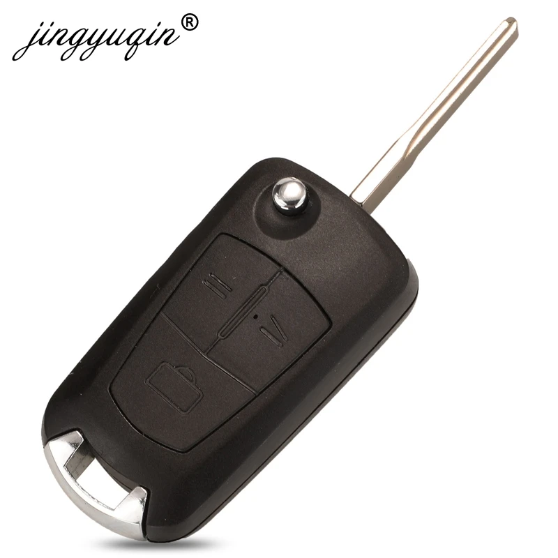 jingyuqin Remote Modified Flip Car Key Shell For Opel VAUXHALL Vectra Astra Zafira 3Buttons HU100/HU43/Hu46/YM28 Fob Case