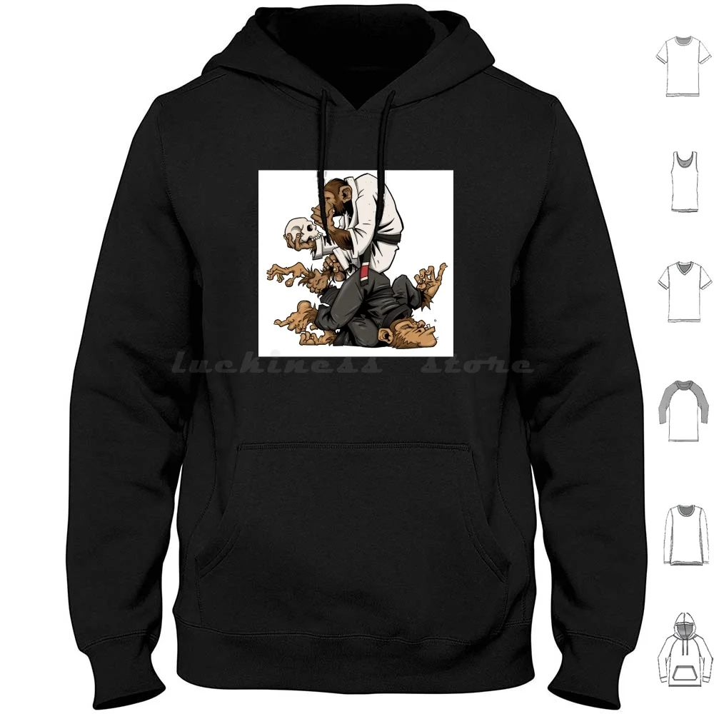 Thinking Monkey Hoodie cotton Long Sleeve Thinking Monkey