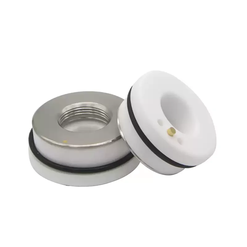 D28 D32 Ceramic Ring Laser Cutting Head Ceramic Body M11 Nozzle Holder M14 Insulation Ring For Raytools WSX HANS OSPRI Bodor