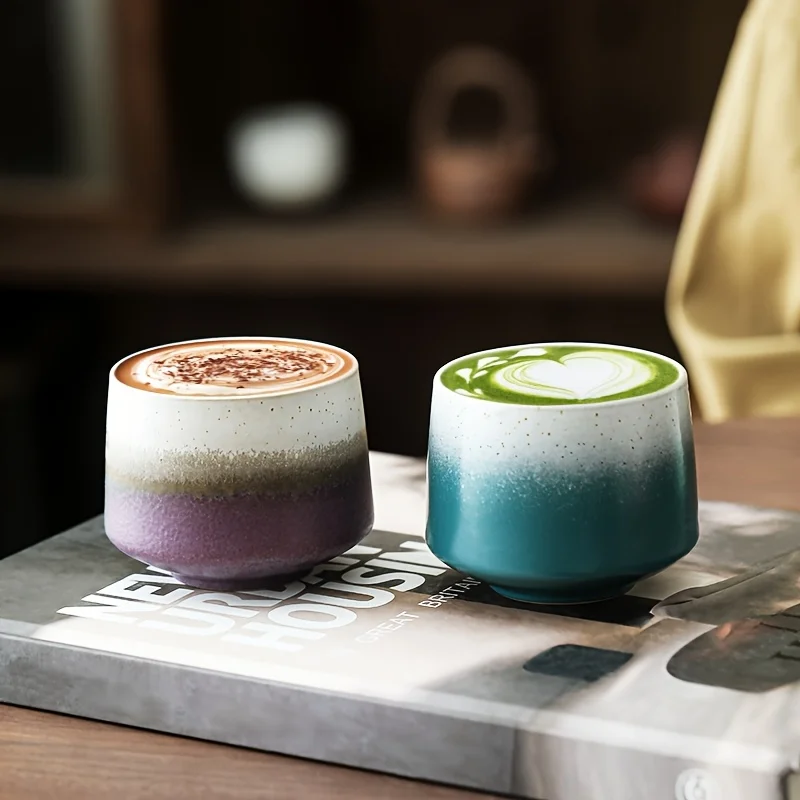 

Creative Retro Clay Coffee Mug 180ml Retro Ceramic Tea Coffee Cup Ceramic Starry Sky Coffee Cup Set Stylish and Practical