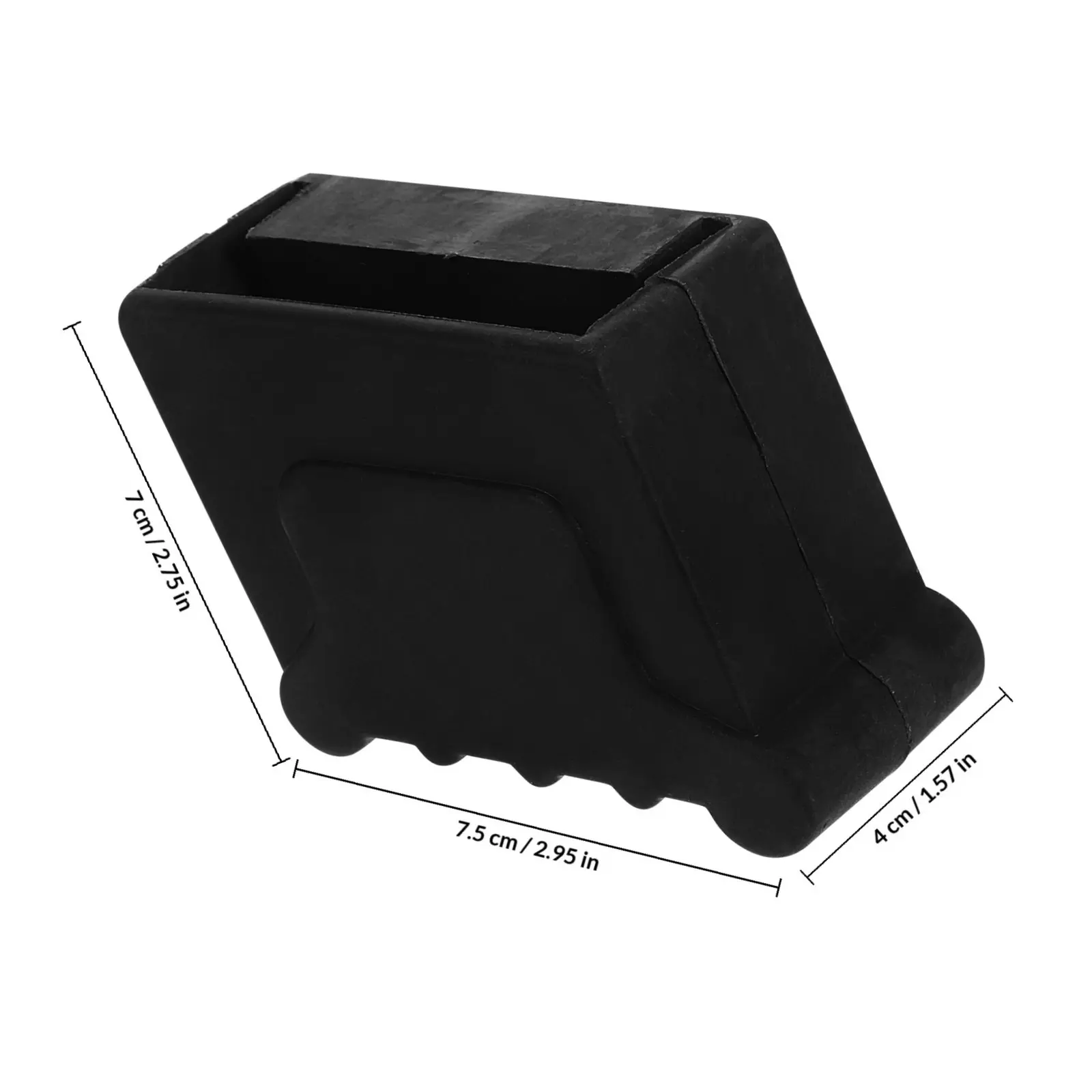 2Pcs Ladder Foot Covers Heavy-Duty Rubber Anti-Slip Stabilizer Pads for Household Engineering Ladders Durability Grip Floor