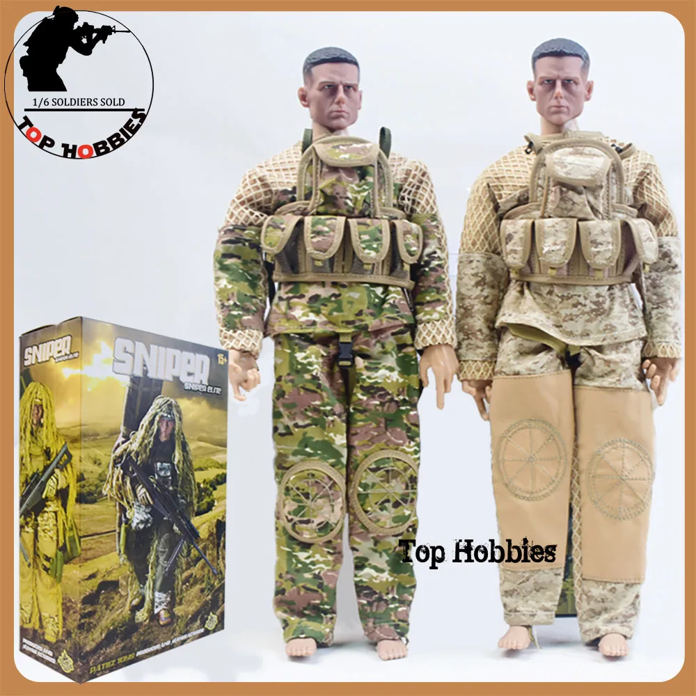 1/6 Military Scale Action Figures Doll Flexible Highly Detail Special Forces 12inch Action Figure SWAT Team (All Terrain Sniper)