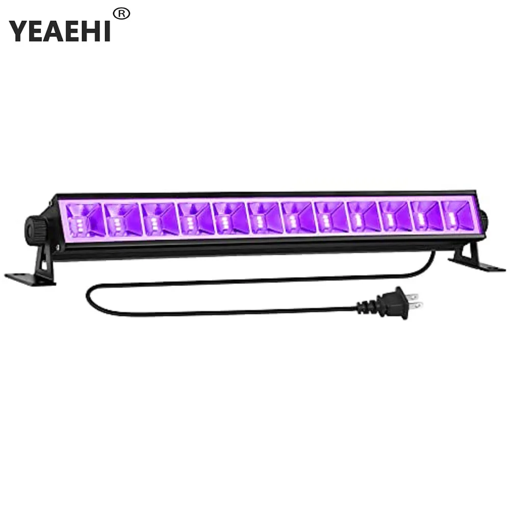 

36W 36LED UV Violet Black Lights LED Blacklight Bar For Dark Party Glow Paint Bar Lamp Laser Stage Wall Washer Spot Light