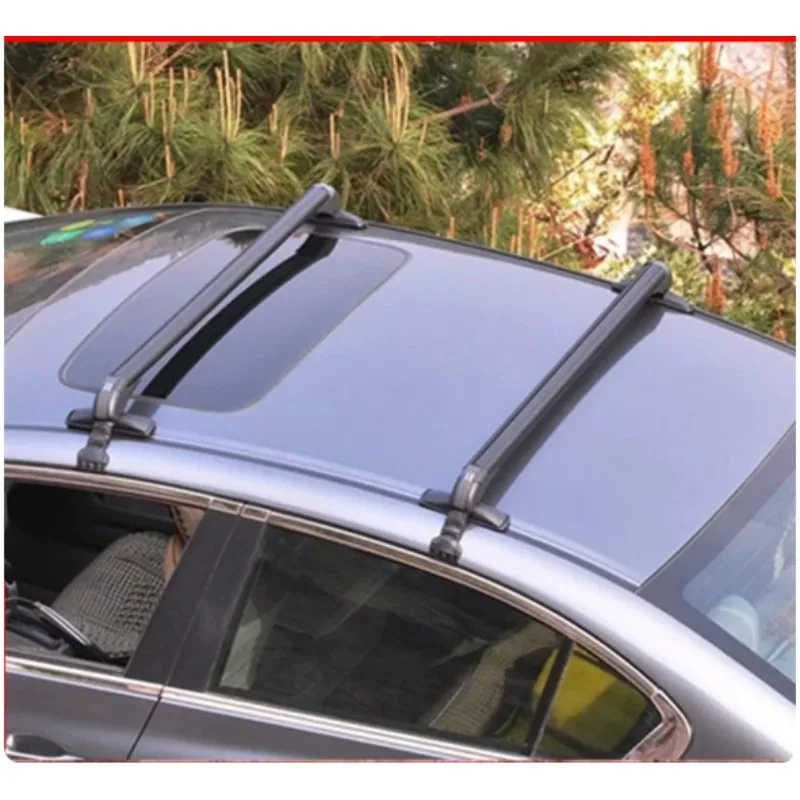 Universal Sedan Roof Cross Bars Luggage Carrier Roof Rack Support Bike Cargo Light Mount Heavy Load Capacity