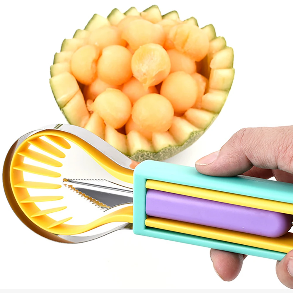 

Multifunctional Fruit Ball Digger Carving Knife Kiwi Fruit Lemon Spoon Melon Separating Cutter Portable Household Kitchen Gadget