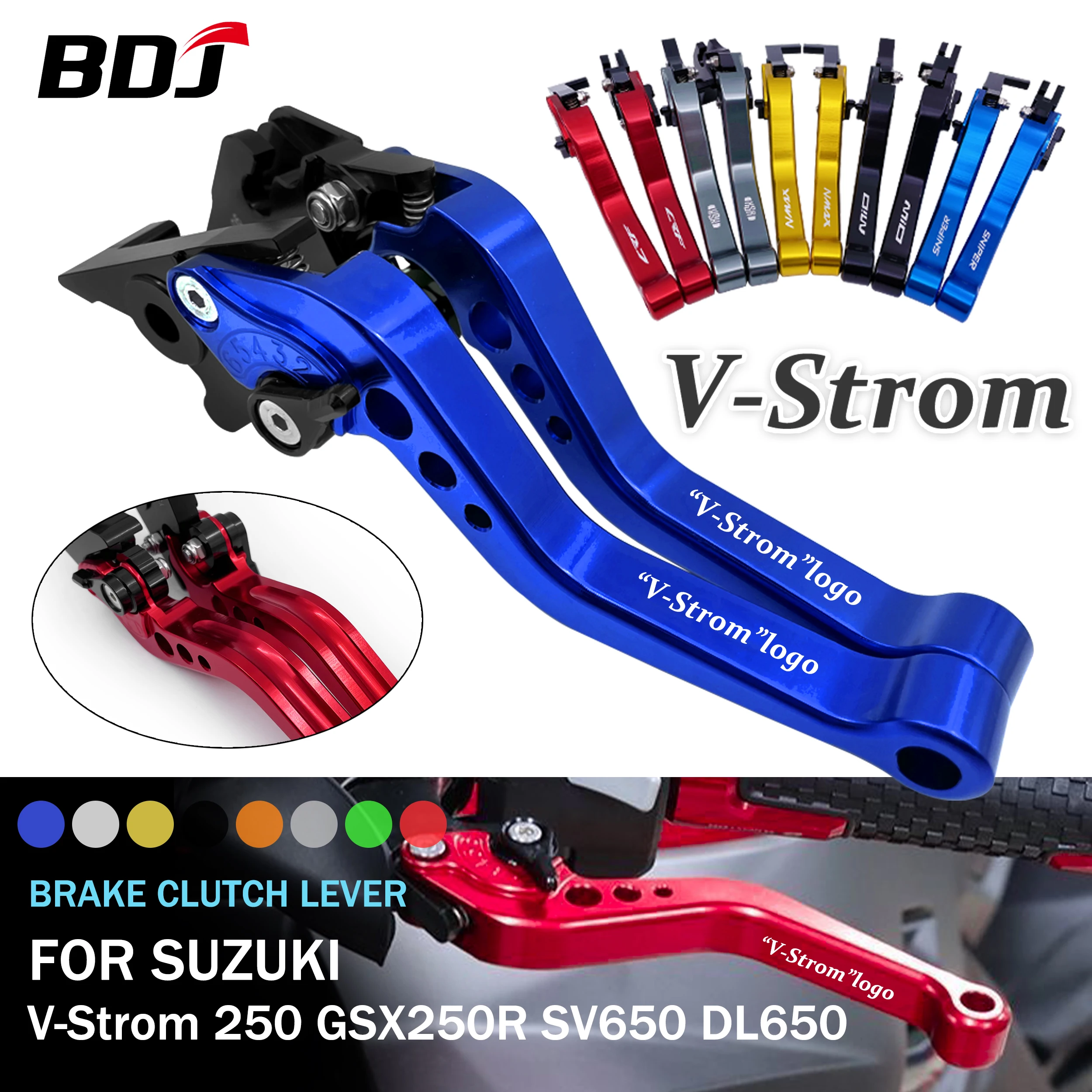 BDJ GSX250R тормозной рычаг сцепления мотоциклетный рычаг сцепления тормозной рычаг для Suzuki GSR750 GSX-S750 SV650 DL650 VSTROM 650 DL250 BDJ GSX250R тормозной рычаг сцепления мотоциклетный рычаг сцепления тормозной рычаг для Suzuki GSR750 GSX-S750 SV650 DL650 VSTROM 650 DL250