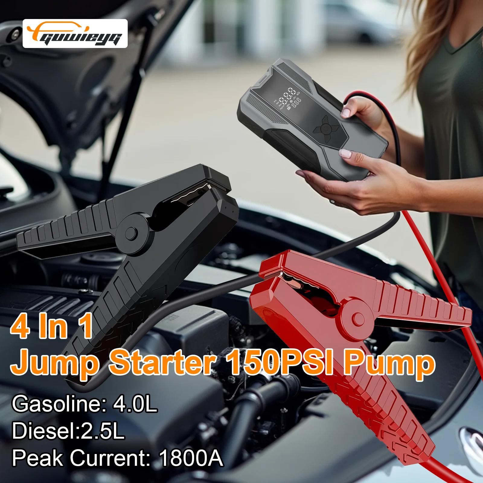 

Auto Buster 12 В стартер с воздушным насосом 1800 А пиковая мощность встроенный компрессор для накачивания шин аварийный запуск автомобиля