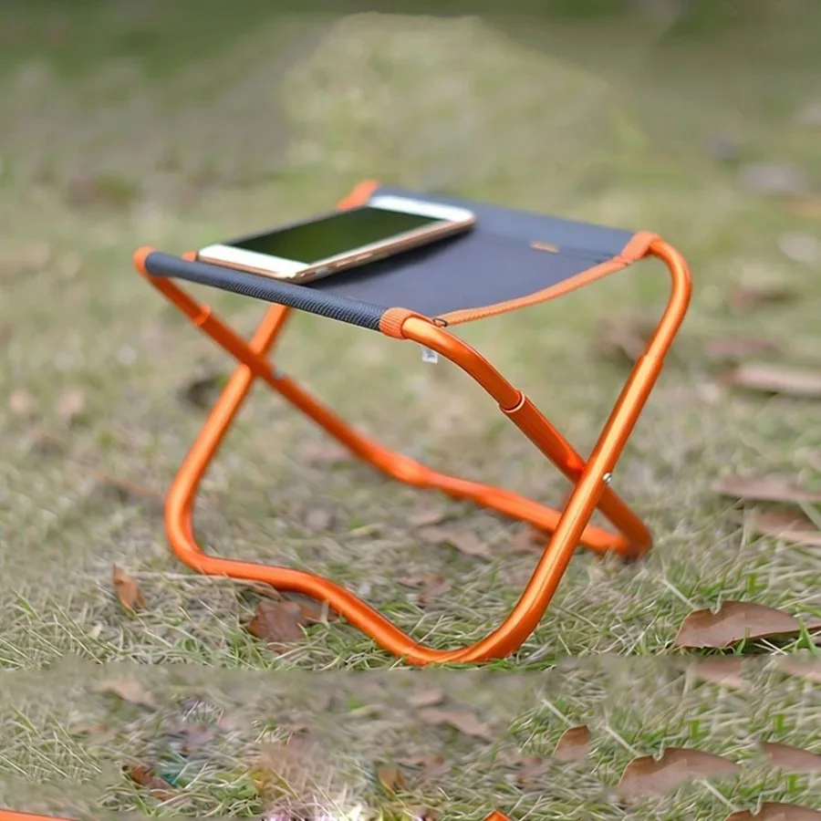 Camping Stools Aluminum Alloy Folding Stool Outdoor Portable Fishing Stool Portable Folding Chair Lightweight Equipment view 4