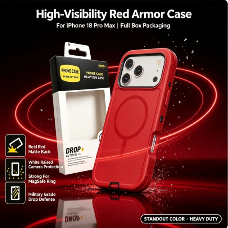 3IN1 Rugged Armor Shockproof OTT-BOX Cover For iPhone 18 Pro Max 17 16 15 14 Plus 13 For MagSafe Wireless Charging Defender Case