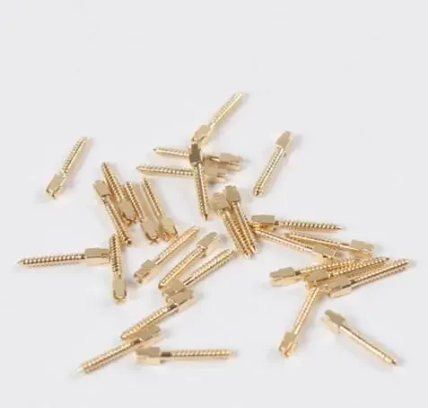 

Dentals Composite Filling Materials Dentals Screw Post Gold Plated / Dentals Screw Fibe Post 120 Pcs / Conical Screw Post