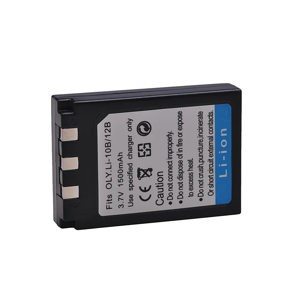 1500mAh Camera Battery LI-10B LI10B LI-12B LI12B Bateria For Olympus U300,U400,U410,U500,U600,U80,U810,U1000,C50,C60,C70.C770