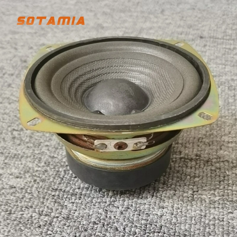 

SOTAMIA 1 шт. 4-дюймовый сдвоенный магнитный сабвуфер 4 Ом 20 Вт с бумажным диффузором и пенопластовым подвесом, мультимедийный динамик для домашнего музыкального проигрывателя/аудиосистемы
