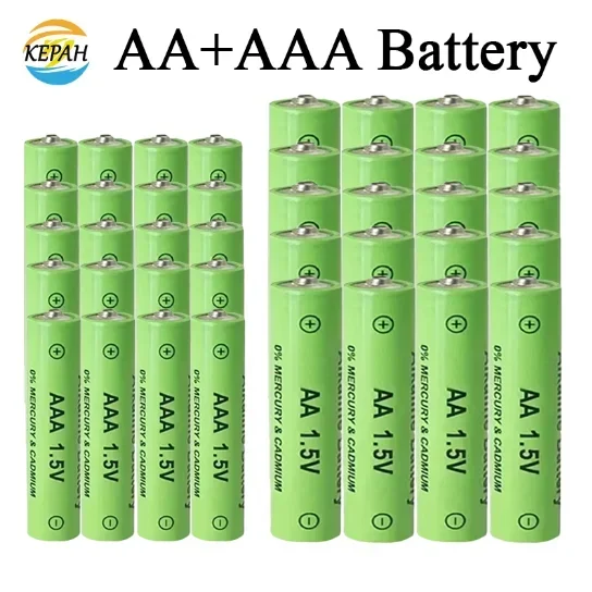 🛒1.5V AA+AAA Ni Mh Rechargeable Battery, AAA Alkaline 3800-3000ah,For Flashlights,Toys,Clocks,MP3,Nickel Hydrogen Batteries🔋
