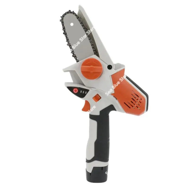 Foreign Trade Electric Chain Saw Charging Small Electric Saw Woodworking Single Hand   Garden Logging Handheld Pruning