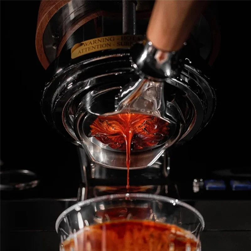 Portafiltro senza fondo in acciaio inossidabile AB43-58MM per E61, ECM, Rocket, Sanremo, Faema Accessorio per caffè espresso con 2 orecchie