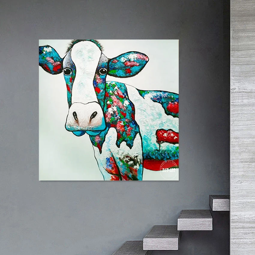 

Animal Head Painting Unframed Acrylic Wall Decoration Canvas Home Art Hand Drawing Modern Artwork For Sleeping Room Picture