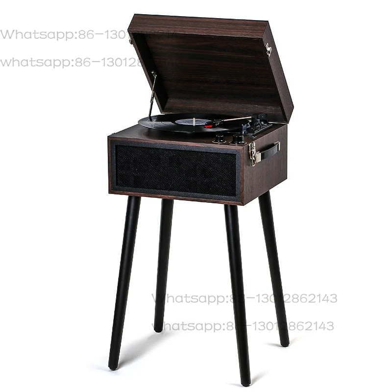 Retro phonograph, antique LP vinyl record player, home multi-function bluetooth speaker