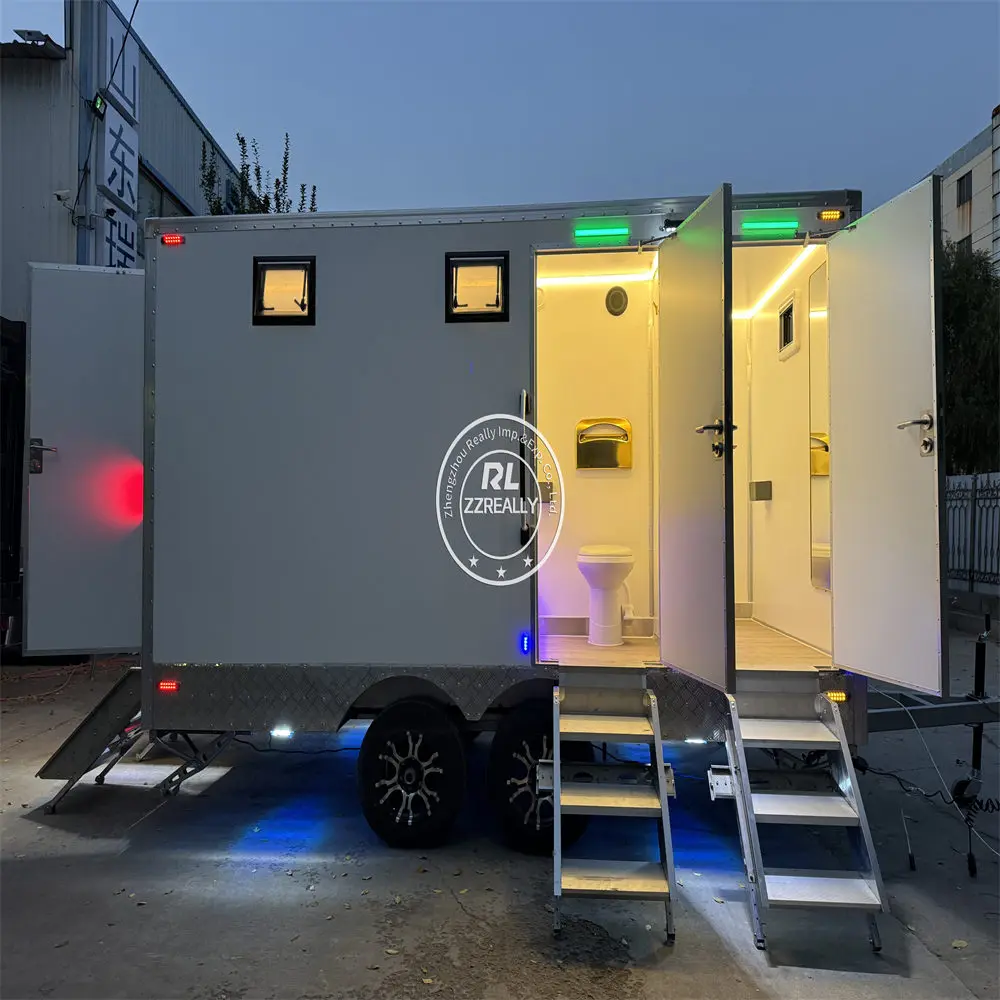 تخصيص الفاخرة المراحيض المحمولة مقطورة المرحاض ودش مرحاض الحمام شارع مرحاض مقطورة