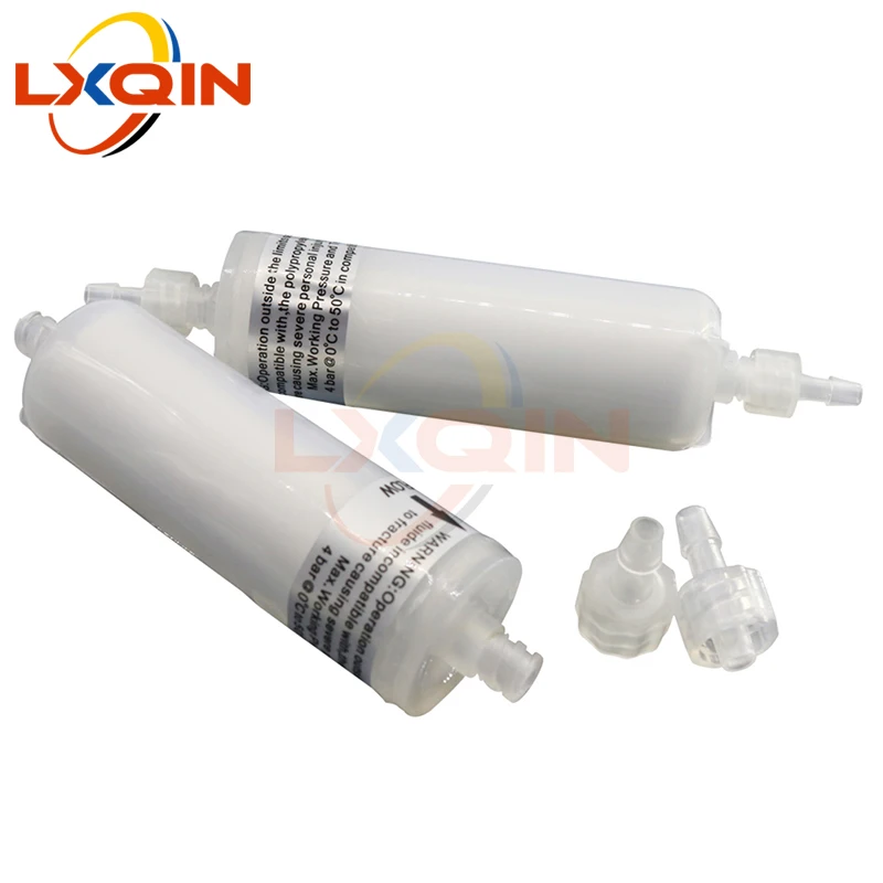 LXQIN 5pcs Large format printer Capsule Filter Long Ink Filter for Allwin Infinity Liyu phaeton for Eco solvent /UV ink