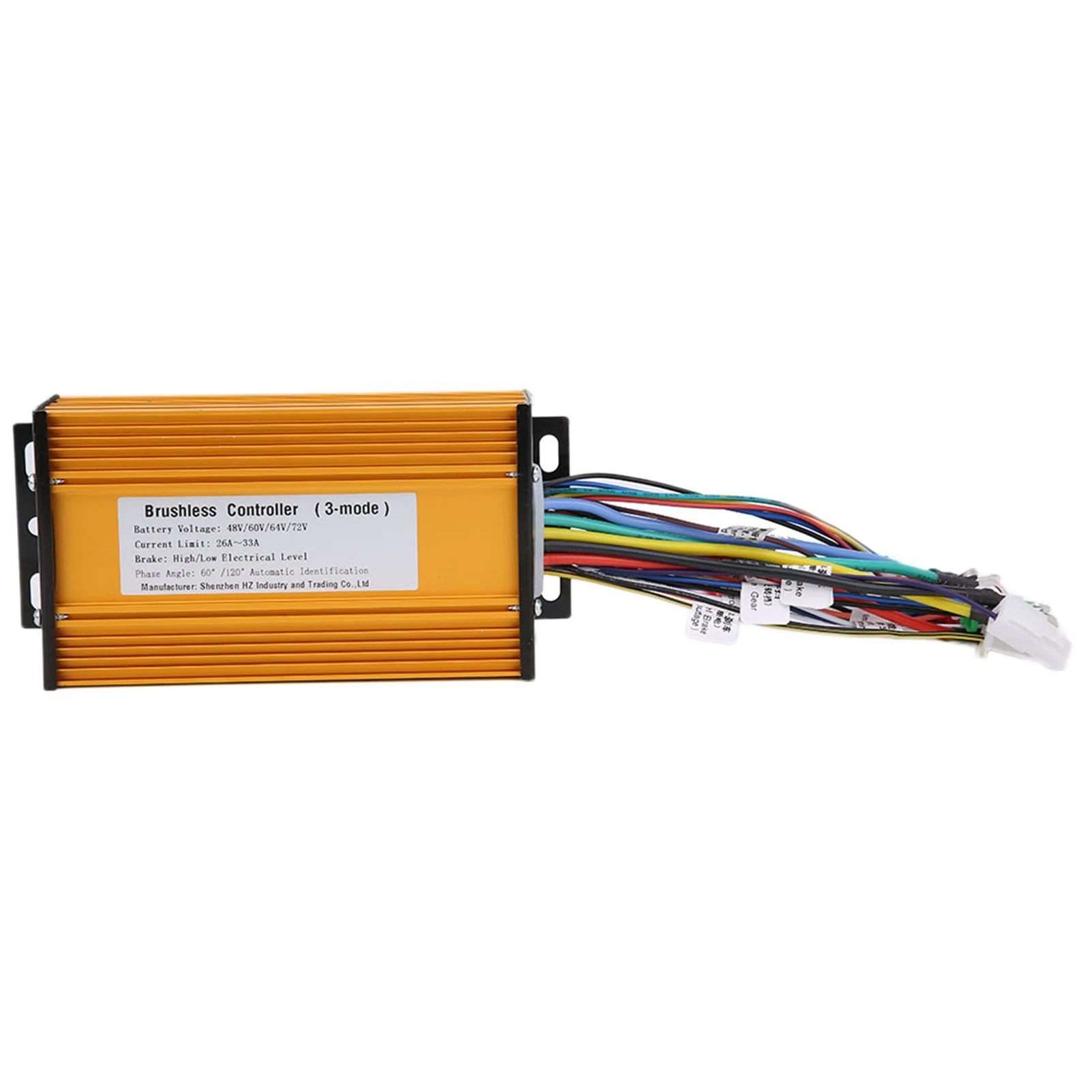 E‑Bike Brushless Speed Motor Controller for Electric Scooter 48V/60V/72V Three‑Mode Sinusoid 12 Tube Electric Motor Controller