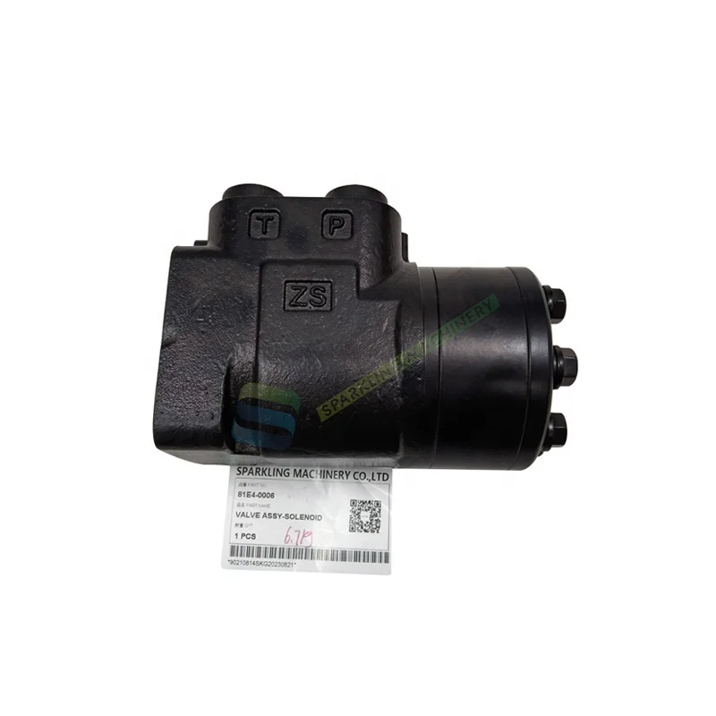 81E4-0006 R200W-3 R200W-7A Wheel Excavator Spare Parts Steering Valve 81E4-0006