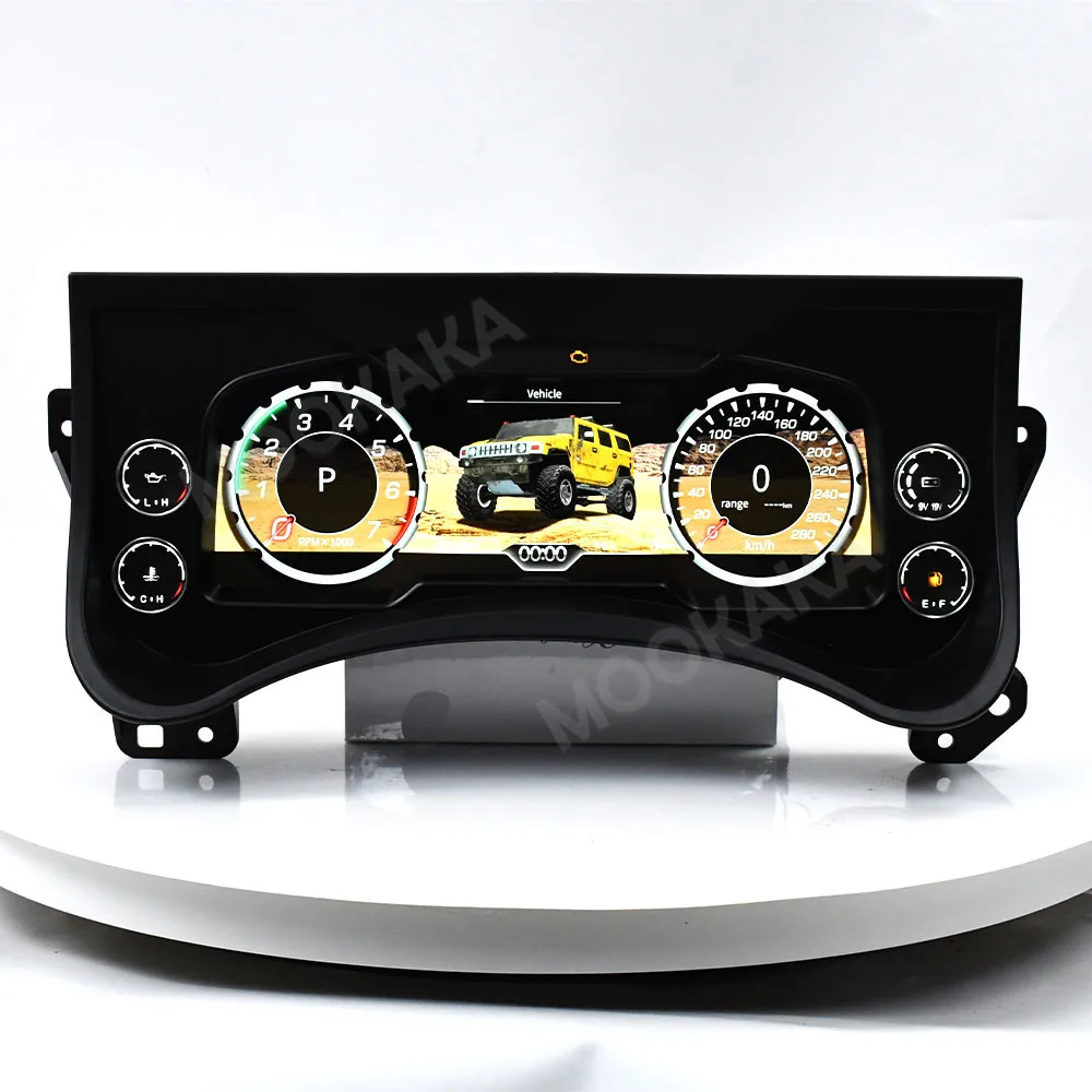 For Hummer H2 2003-2009 Car LCD Dashboard Digital Cluster Virtual Cockpit Instrument Speedometer Multifunctional
