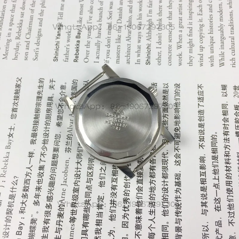 24-Hour Shipping Shanghai Brand 8120 Type 17 Drill Nails White Surface Manual Mechanical Watch, Diameter 36mm view 2