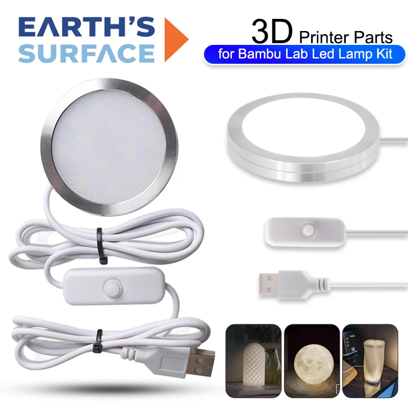 For Bambu Lab LED Lamp Kit Adjustable Light 3D Printer Parts