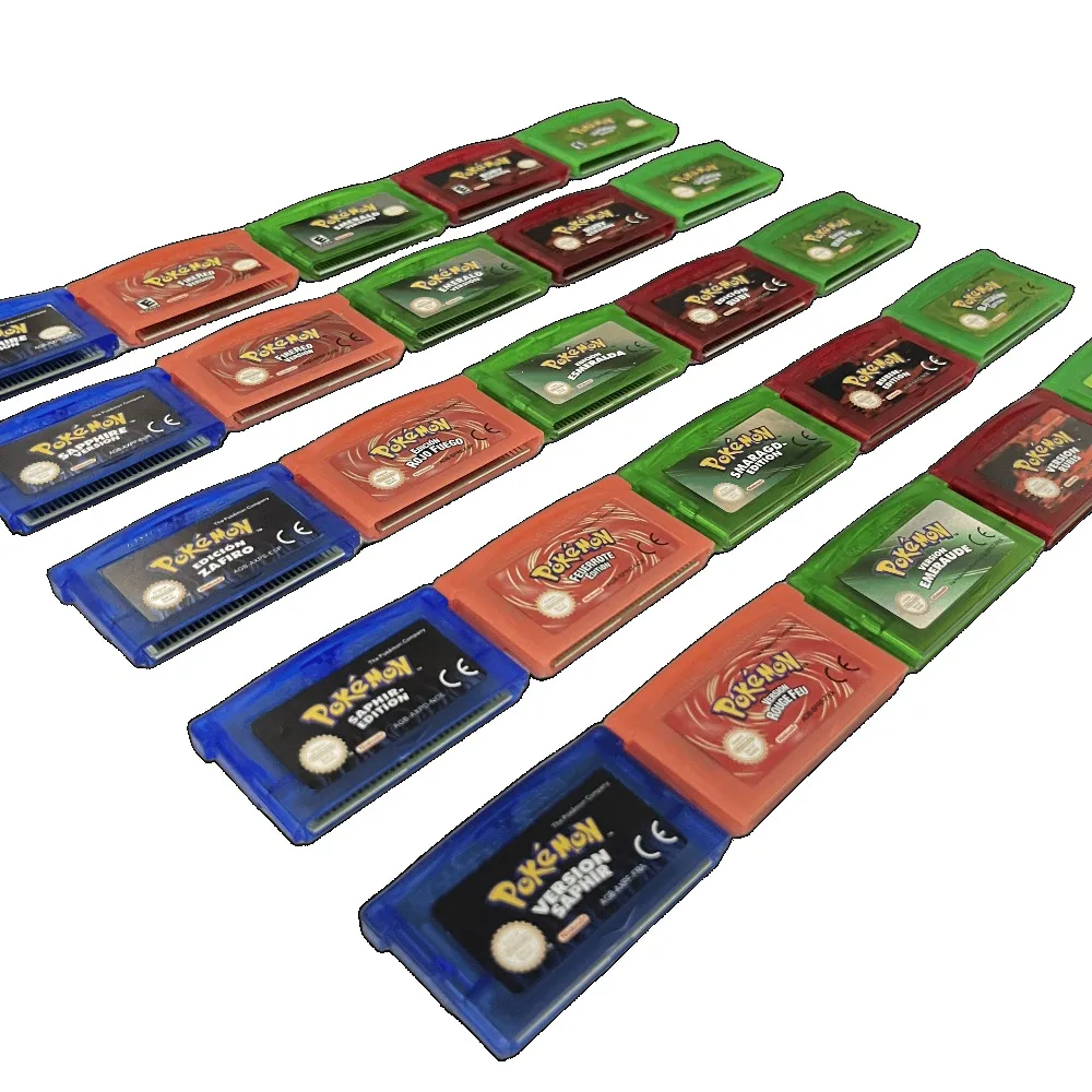 

5 Styles NOE 32-Bit GBA Game Cartridge Video Game Console Card Pokemon Serise for GBA NDS SAPHIR RUBIN German Language
