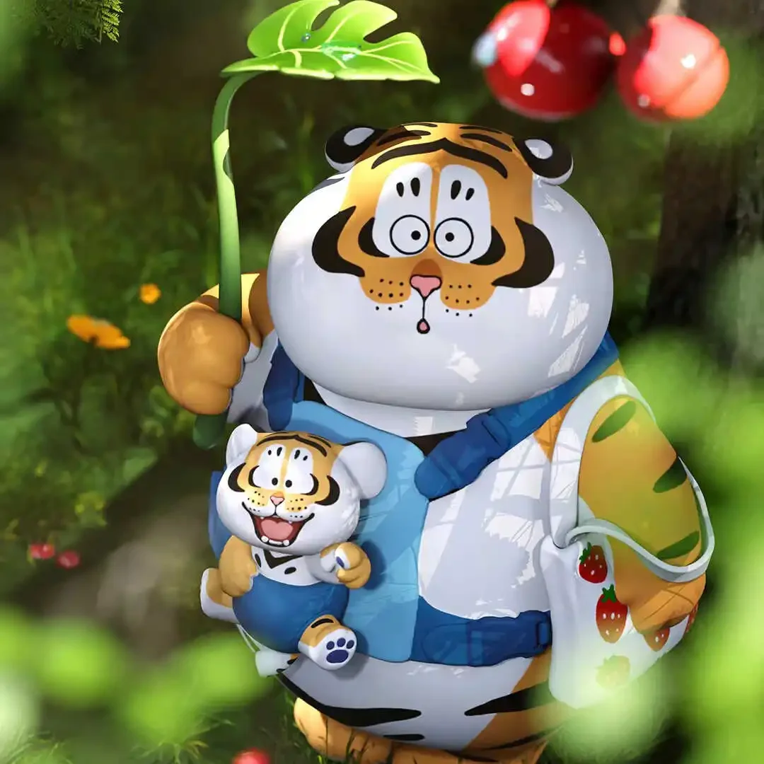 I'M Not A Fat Tiger The Father Is Kind And The Son Filial Series Blind Box Cute Mystery Box Collectible Doll Kid Surprise Gift