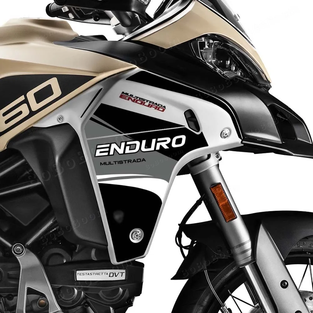 خزان وقود دراجة نارية الجانب هدية ملصق أطقم ديكور مقاوم للماء حماية ملصق مائي ل Multistrada 1200 1260 إندورو 1260 1200 #3
