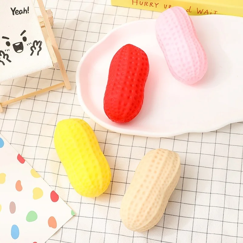 Simulated Peanut Ornament NEW Squishy Slow Rebound Fidget Ornament Relieves Pressure Anxiety Decompression Ornament Friends Gift