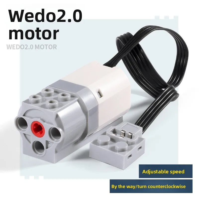 Compatible con piezas pequeñas, conjunto de potencia de Motor de tren de montaña rusa, construcción MOC, tecnología PF, accesorios de ladrillos