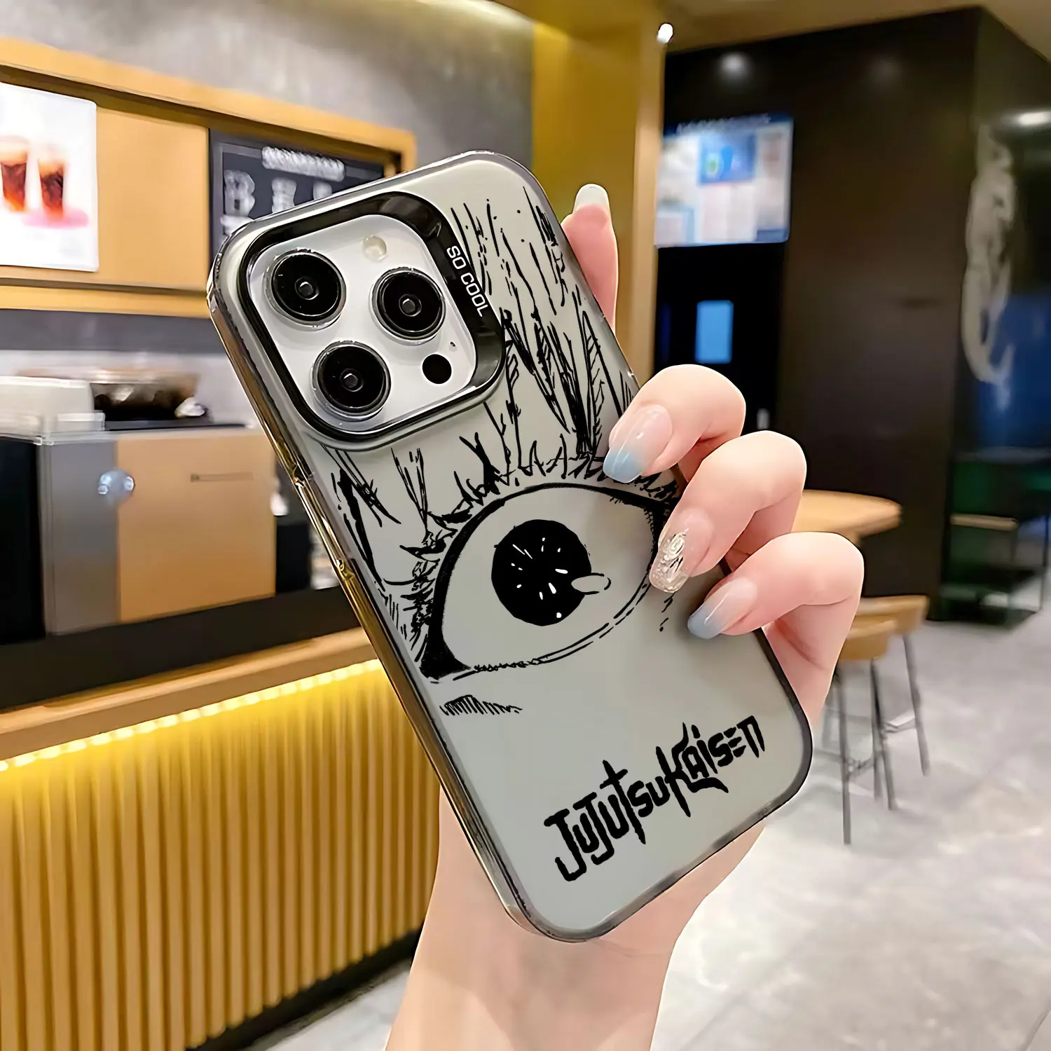 Black Anime Jujutsu Kaisen Case for Samsung A73 A72 A55 A54 A53 A35 A34 A33 A32 A30 A24 A23 A22 A14 A05 4G 5G Matte Shockproof