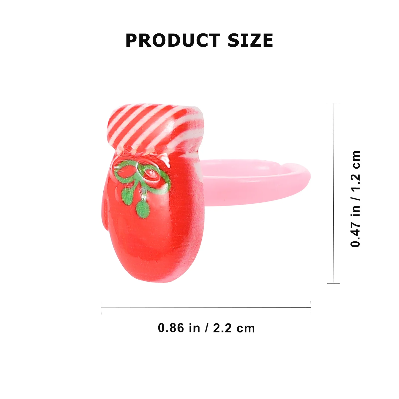 36Pcs Xmas Kids Rings Plastic Christmas Gift Set Fashion Design Durable Comfortable Easy Carry Multiple Styles 12345