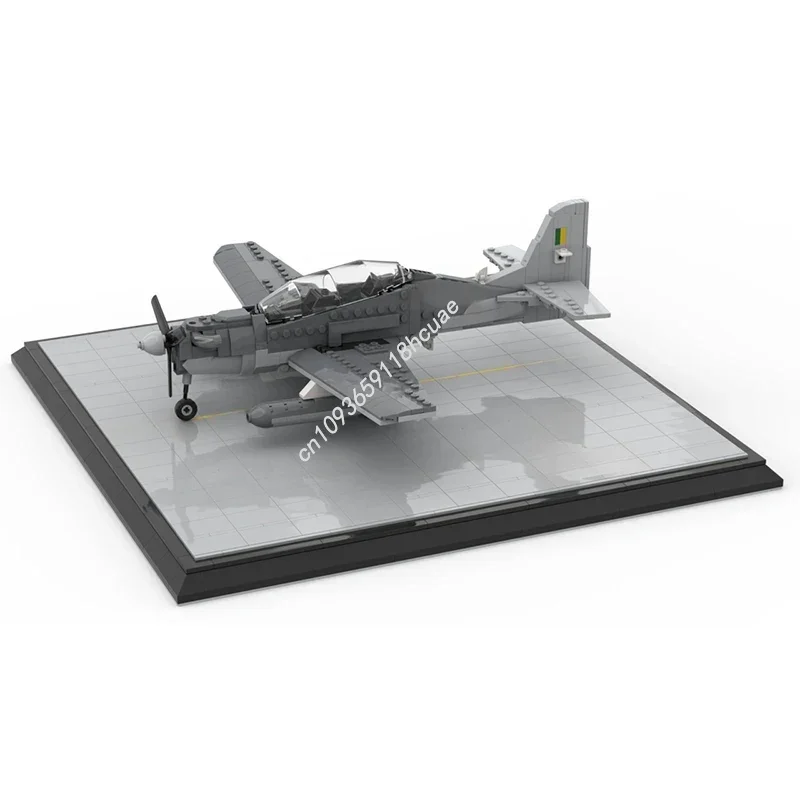 387PCS Serie di Guerra Embraer EMB-312/T-27 Tucano Warplane Modello Moc Building Blocks Impilabili Mattoni Giocattoli Creativi Regalo Del Capretto Fai Da Te