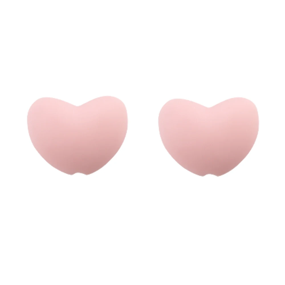 10 Stuks Hot Heart Siliconen Kralen Losse Charme Kraal Diy Ketting Armband Handgemaakte Accessoires Voor Sieraden Maken