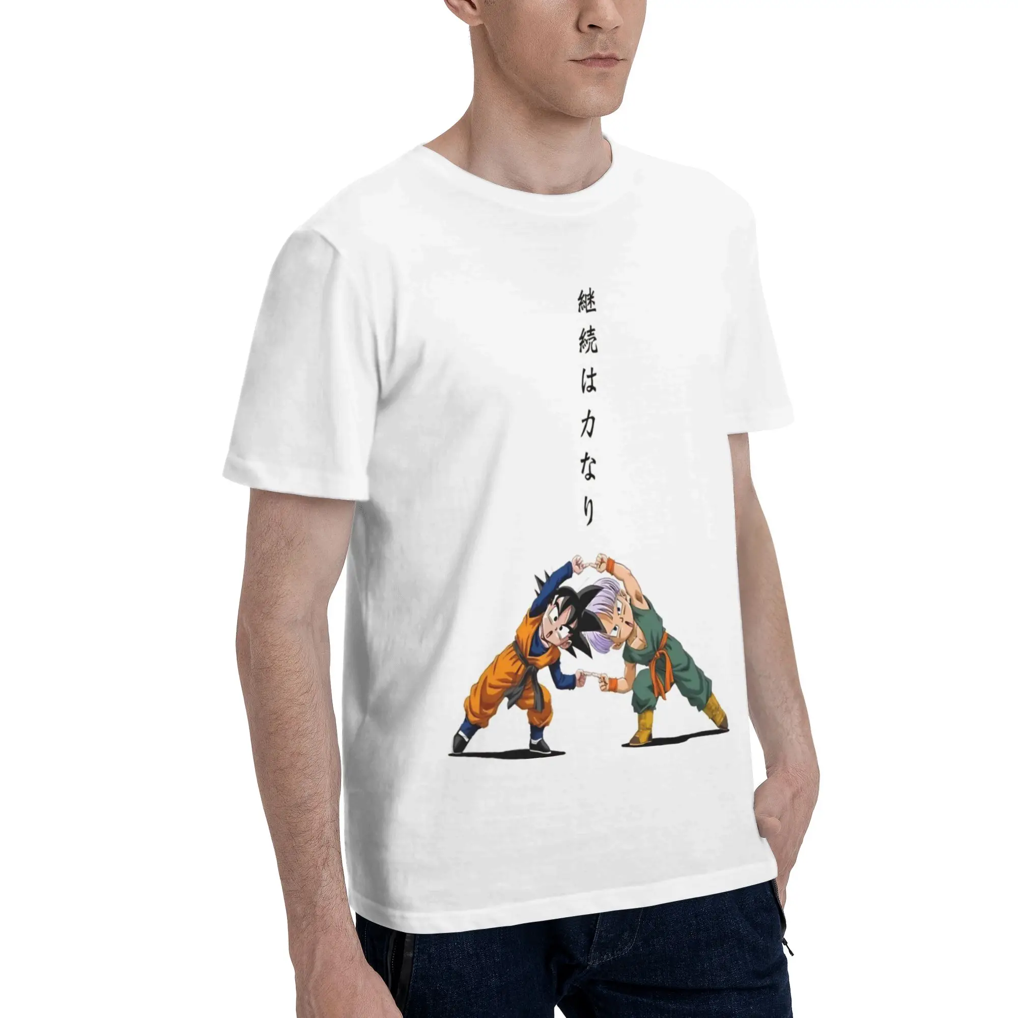 Fusion Ha Men T Shirts Goku Creative Tees Short Sleeve O Neck Cotton New Arrival Tops T-Shirt