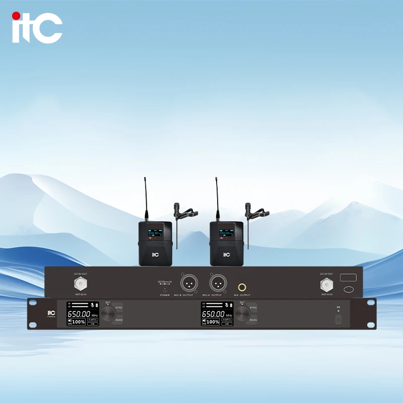 

Двухканальный студийный конденсаторный микрофон ODM с шумоподавлением, беспроводной петличный микрофон