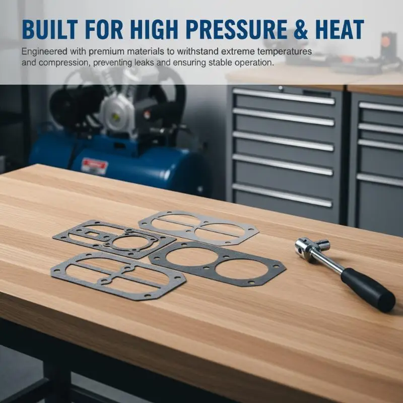 Air Compressor Gaskets Washers Set Durable Leakproof Easy Install For 2060 2070 Type Air Compressor Repair Parts