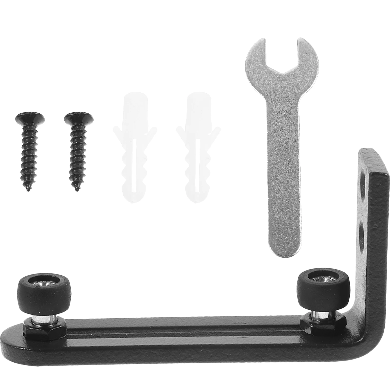 

Double Wheel Floor For Barn Smooth Quiet Operation Rubber Stopper Wall Protection Carbon Steel Closet Guide Sliding Barn Stopper