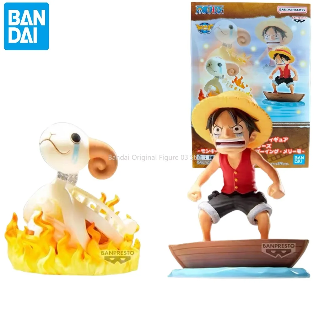 

Bandai Original Banpresto One Piece World Collectable Figure WCF Monkey D Luffy Going Merry Action Figure Collectible Model Toys