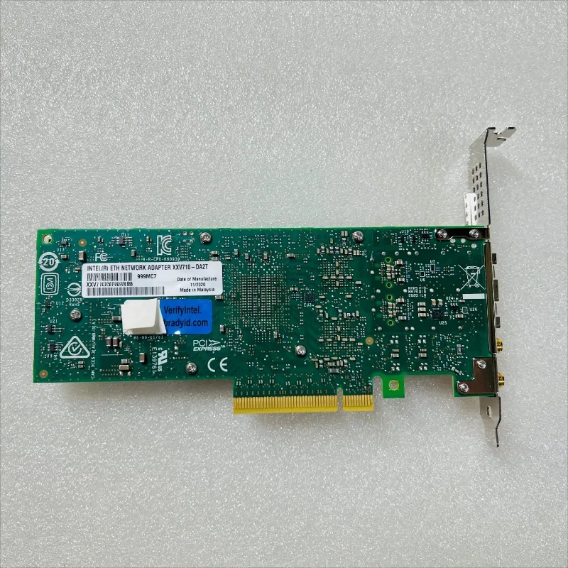 Parts for XXV710-DA2T XXV710 A2TLG1P5 PCIE dual port 25G 10 Gigabit network interface card with blue label