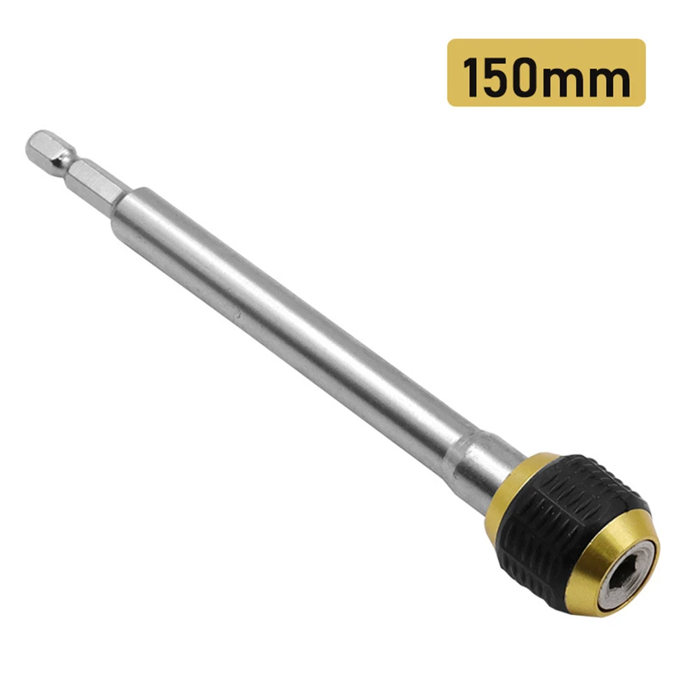 1/4'' Quick Impact Driver Adaptar Screw Drill Chuck Screwdriver 60/150mm Hex Shank Drill Bit Tool Quick Change Convertor Adapter