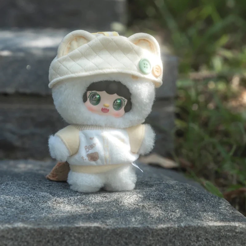 Yooki الدب الصغير خطة الإنارة الفينيل أفخم صندوق أعمى صغير لطيف لينة محشوة دمية على شكل حيوان حقيبة قلادة العصرية لعبة ديكور هدية