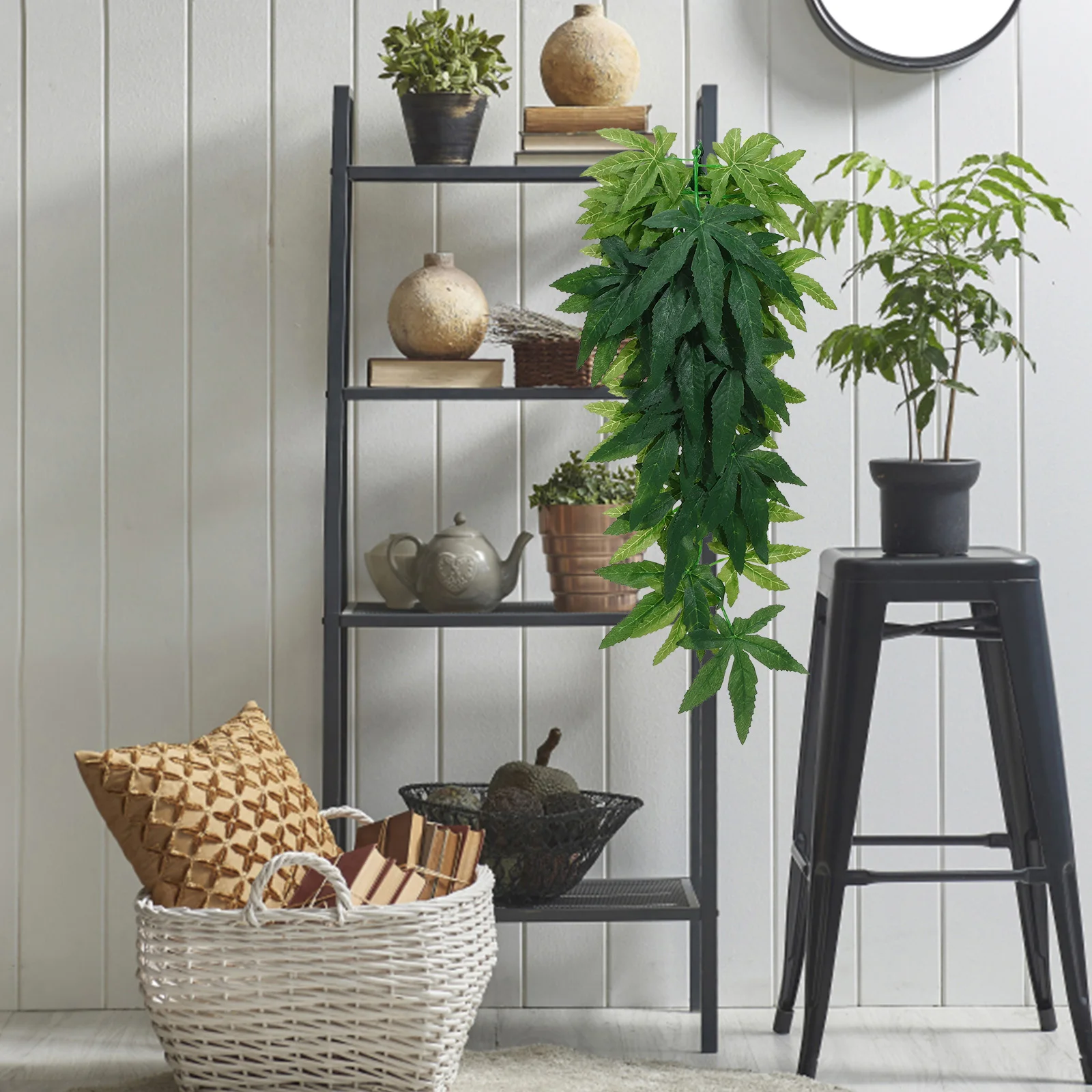 

4 pcs Simulation Rattan Hanging Plants Lifelike Reptile Vines Suction Cups For Aquarium Terrarium Decor Habitat Fake Plants Pets