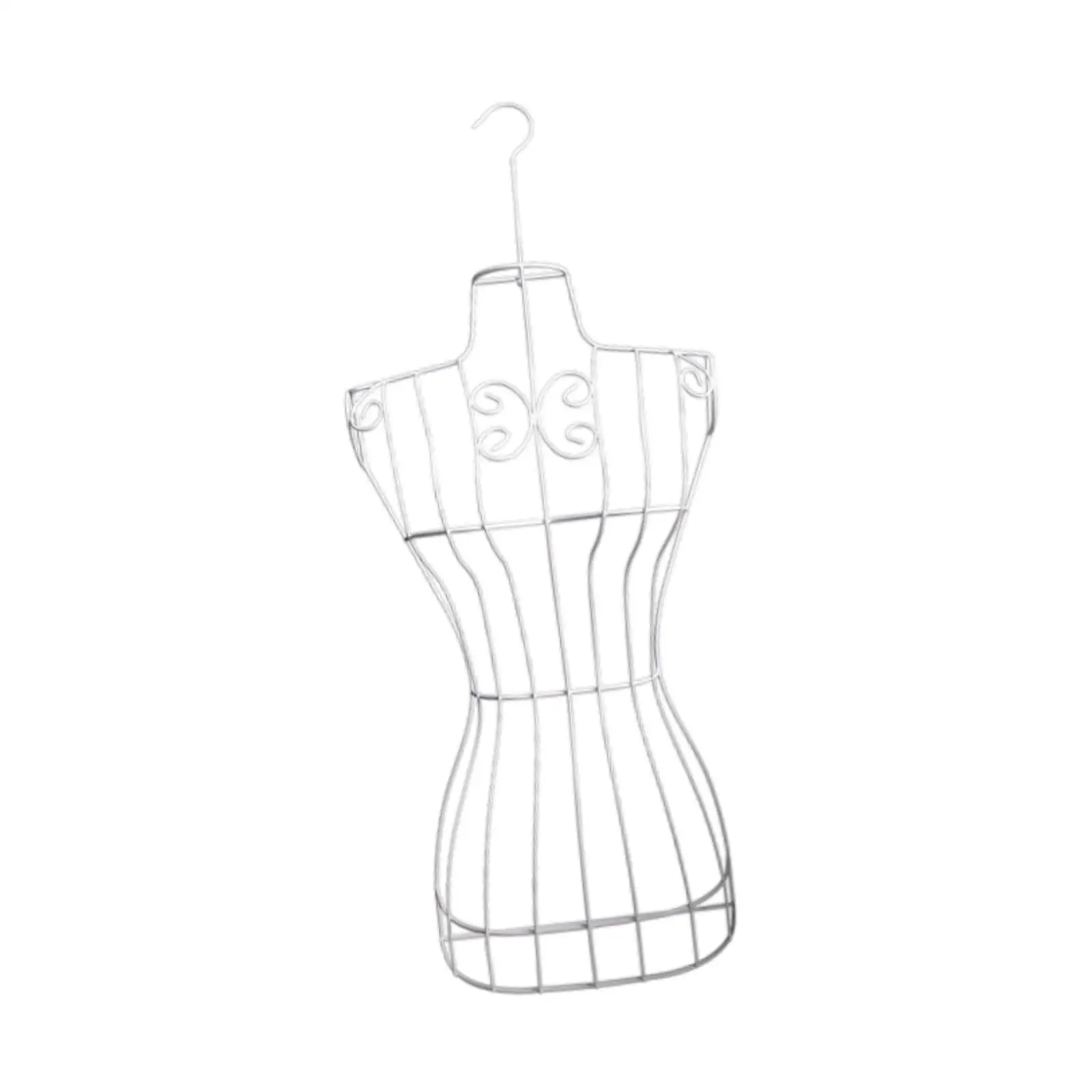 Female Mannequin Torso Manikin Body Form for Sewing Dress Display with Hanging Hook for Retail